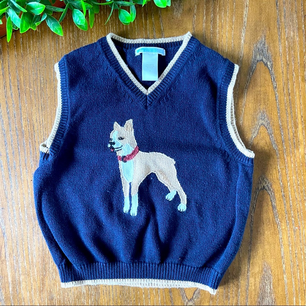 Janie and Jack Boxer Knit Vest